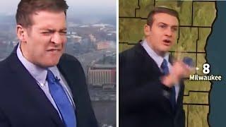 When anchormen lose it. ANGRY OUTBURSTS Caught on Live TV