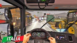 Euro Truck Simulator 2  Multiplayer Heavy Traffic  Event Delivery  Heavy Rain 