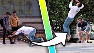 DISABLED DOES BACKFLIP PRANK 