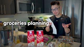 how I plan my groceries and save money my weekly groceries routine  my burnout diaries