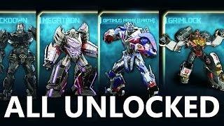 Transformers Rise of the Dark Spark - ALL AutobotsDecepticons + DLC UNLOCKED FULL