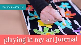 Delightful Mixed Media Art Journal Inspiration  Marimekko