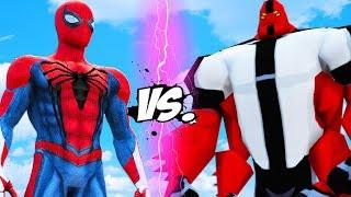 FOUR ARMS VS SPIDER-MAN - Ben 10 vs Insomniac Spiderman
