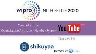 Quantitative Aptitude Wipro Elite NLTH  Number System explained with solved examples tips & trick