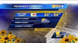 Toms Preakness forecast Fast track conditions