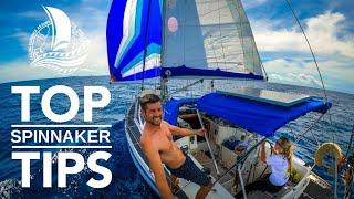 HOW TO SAIL with a SPINNAKER  Top Tips  Sailing Yacht Florence Ep.94