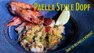 Paella Valenciana aus dem Dutch Oven  Darf er DAS Paella nennen???