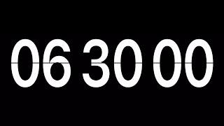 6 hours 30 minute countdown Timer & alarm flip clock.