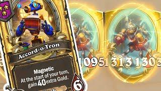 50 Gold Turns and Our Biggest Mechs Ever  Dogdog Hearthstone Battlegrounds