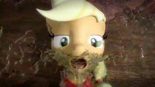 Applejack drinking apple juice