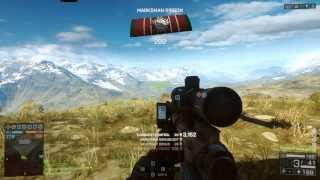 Battlefield 4 Longest Sniper Shot of 3007m Previous World Record Longest Headshot on 11-22-2013