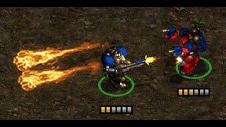 StarCraft - Marine VS Firebat one on one