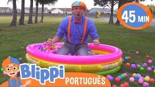 Aprenda Cores na Piscina de Bolinhas  +Vídeos Educativos para Crianças  As Aventuras de Blippi