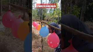 gadis ini lomba pecahan balon udara #balloon #permainan #shorts