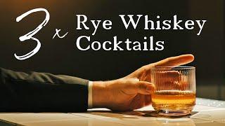 3 x rye WHISKEY cocktails that will knock your socks off