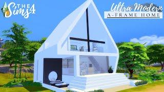 Ultra Modern A Frame Home  No CC  Stop Motion  Sims 4