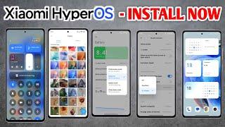 OFFICIAL - How To Install Xiaomi Hyper OS - NO ROOT - NO TWRP - INSTALL ALL HYPER OS SYSTEM APPS
