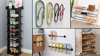 DIY Shoe Organizer  Crafting a Stylish Metal and Wooden Holder