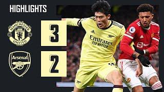 HIGHLIGHTS  Manchester United vs Arsenal 3-2  Premier League  Smith Rowe Odegaard