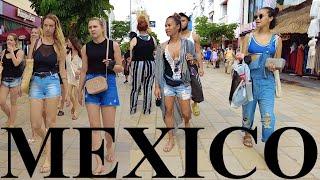 Playa Del Carmen NOW December 2021  Busiest Street In Town  MEXICO 