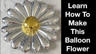 Easy Foil Balloon Flower