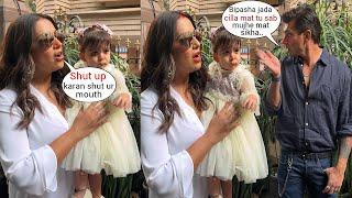 Bipasha Basus ugly Fights with hubby Karan Singh Grover with Daughter Devi Basu infront of Media