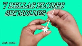 MIRAcon dos herremientes te enseño COMO hacer FLORES en porcelana fria SIN MOLDES