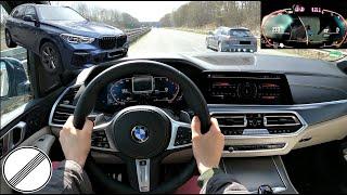 2023 BMW X5 40d  4K POV DRIVE Binaural Audio  Top Speed on German Autobahn