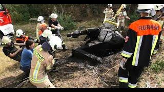 Feuerwehr rettet Pferd erfolgreich aus Sickergrube