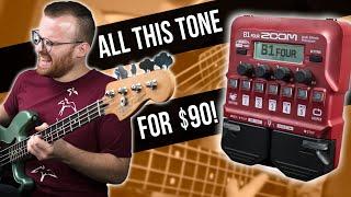 The Ultimate Bass Multi-Effect Pedal For Under $100? - Zoom B1 Four Demo