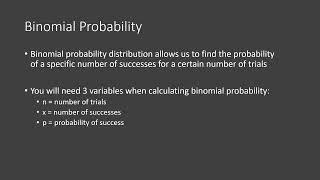 Binomial Probability