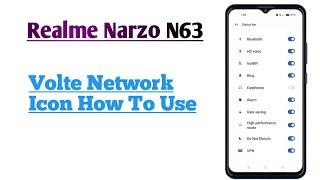 Realme Narzo N63   Volte Network Icon How To Show