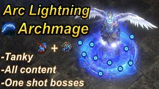 3.23 Arc Lightning Archmage is back One shot bosses - Path of Exile Affliction