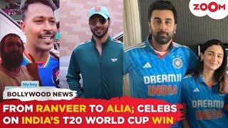 Ranveer Singh to Alia Bhatt Here’s how stars celebrated team India’s T20 World Cup win