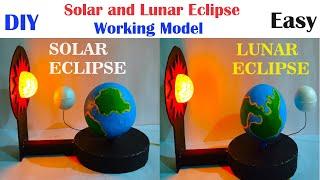 solar and lunar eclipse working model for science exhibition  howtofunda