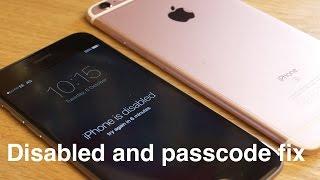 How to removereset any disabled or Password locked iPhones 6S & 6 Plus5s5c54s4iPad or iPod