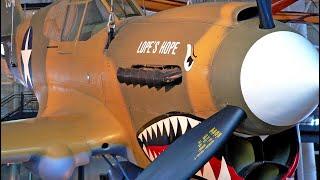 GREAT Curtiss P40 Warhawk Engines COLD STARTING UP and SOUND