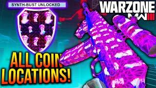 UNLOCK New SYNTH-BUST ANIMATED CAMO FAST All 12 GET HIGHER COIN LOCATIONS MW3 SYNTH BUST GUIDE