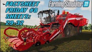 FS22 ROOTY FACTSHEET FRIDAY #8 Sheets 29-32 INFO SHARING  Farming Simulator 22.