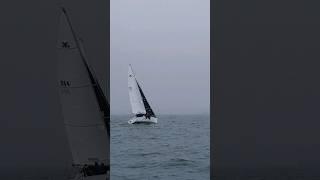 Three Racing Boats on the Line