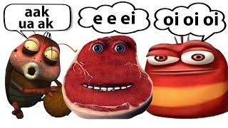 oi oi oi red larva vs e e ei im on vacation vs Brown Larva