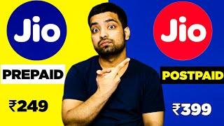 Jio Prepaid Vs Jio Postpaid ️ Which Is Best?  Plans Benefits Charges Problems Sasta - 2023