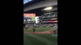 Adam Lau National Anthem  Seattle Mariners Game  072715