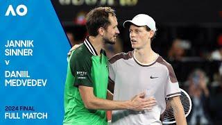 Jannik Sinner v Daniil Medvedev Full Match  Australian Open 2024 Final