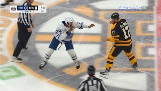 Wayne Simmonds vs Nick Foligno FIGHT Leafs @ Bruins Jan 14 2023