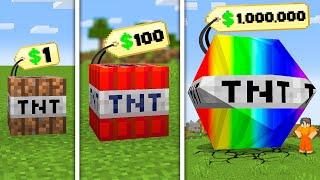 $1 to $1000000 TNT in Minecraft