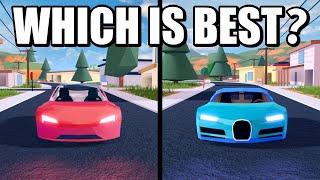 Jailbreak ROADSTER VS CHIRON Which is BEST?  Roblox Jailbreak