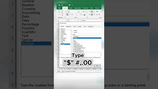 Show Number in Thousands + Dollar $ sign in Excel