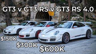 Porsche 997.1 GT3 vs 997.2 GT3 RS vs 997.2 GT3 RS 4.0 - Head to Head Review