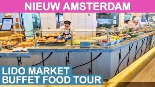 Nieuw Amsterdam Lido Market Buffet Food Tour Holland America